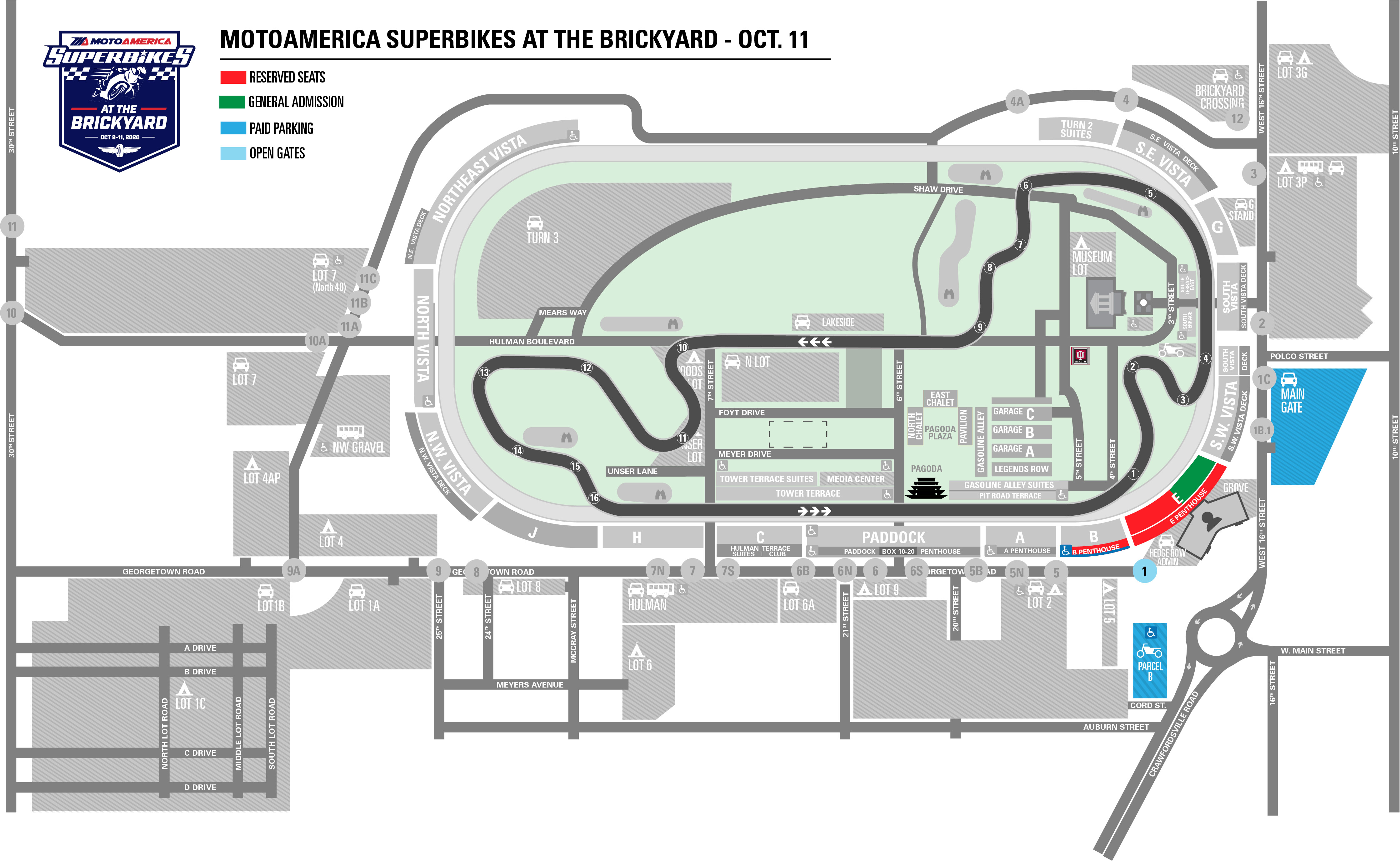 Directions To 16th Street Motoamerica Superbikes At The Brickyard Directions