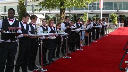 The red carpet at the Indianapolis 500 Victory Celebration