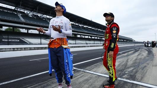 Graham Rahal and Pietro Fittipaldi - Indianapolis 500 Practice - By: Chris Jones