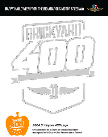2024 Brickyard 400 Logo Template