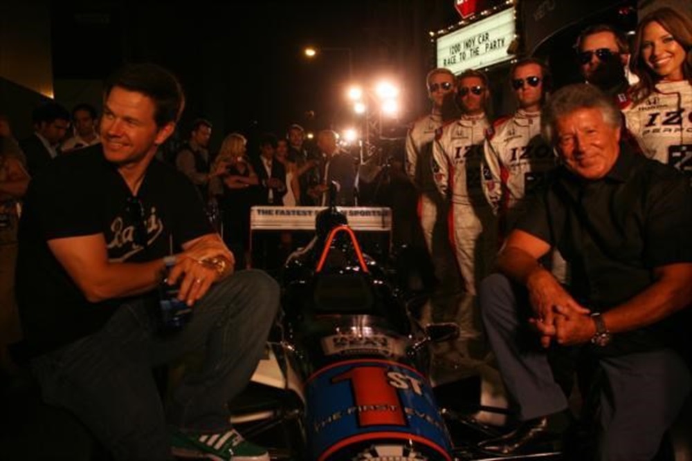 Wahlberg, Andrettis Team Up For IZOD Fastest Seat In Sports At Indy