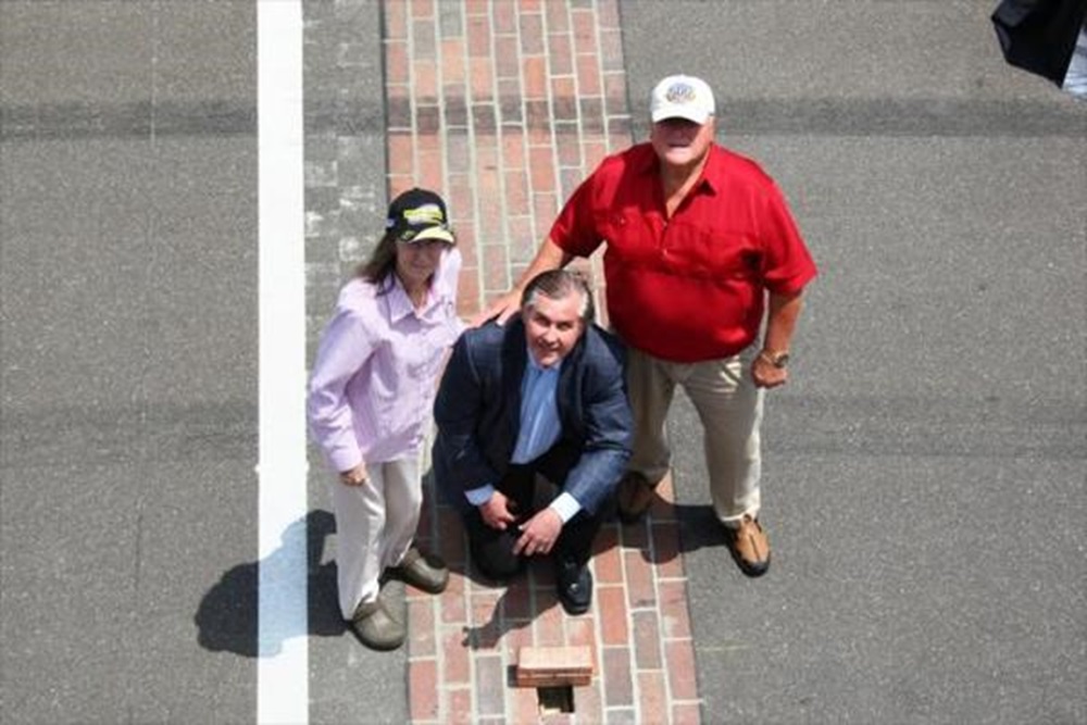 Centennial Golden Brick Placed In &#39;Yard Of Bricks&#39; At IMS