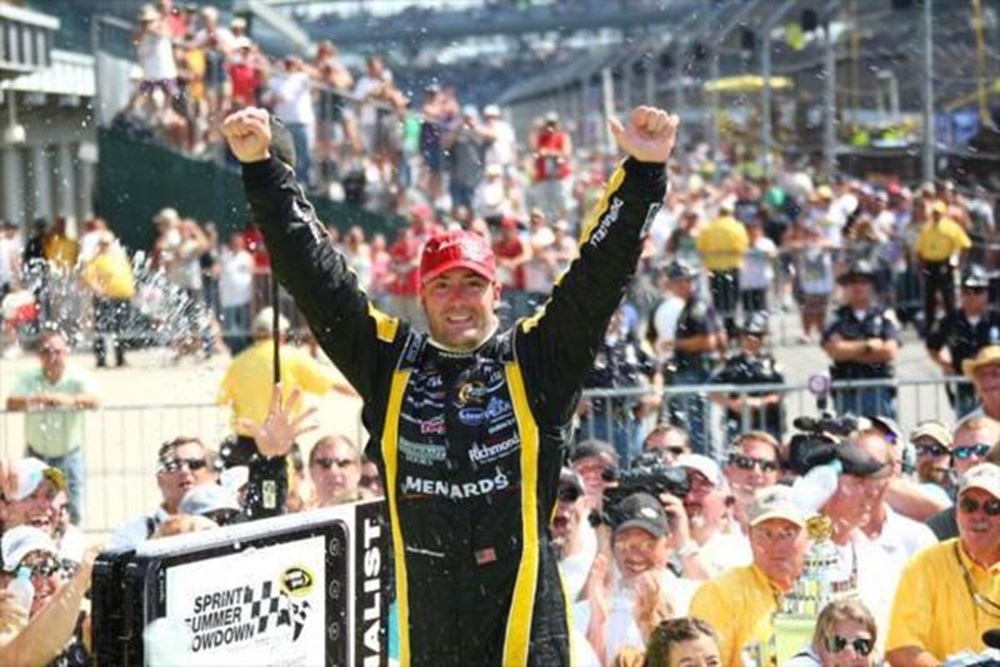Menard Surprises Field With Emotional Brickyard Victory