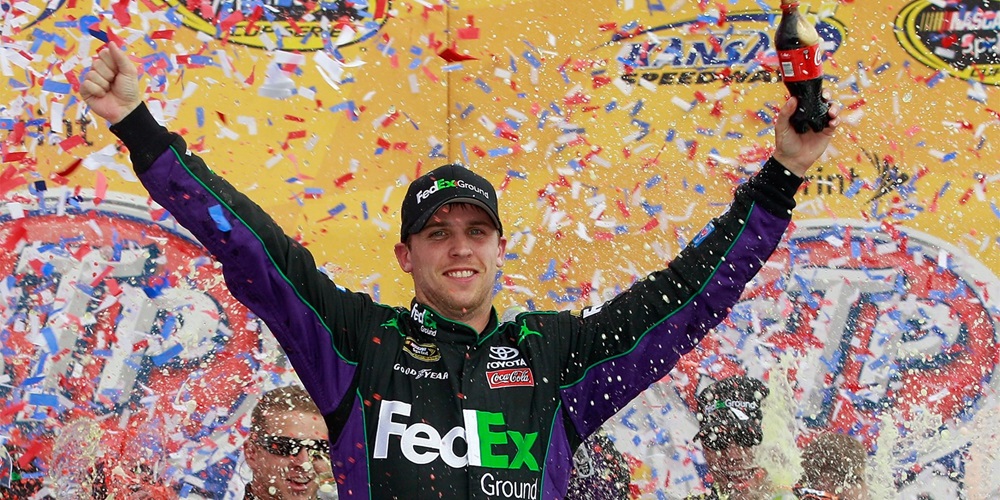 Denny Hamlin Holds Off Truex For Cup Win At Kansas