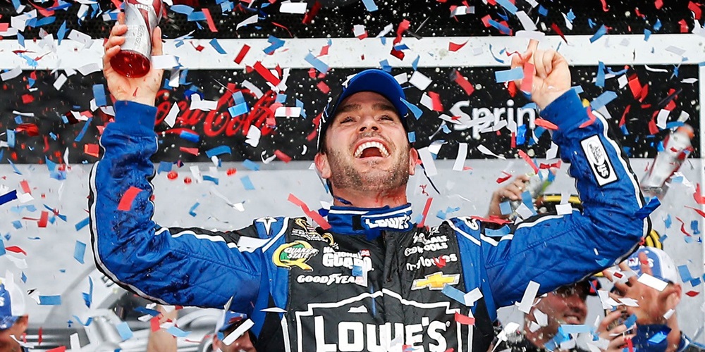 Winner Johnson, History-Maker Patrick Share Spotlight at Daytona 500