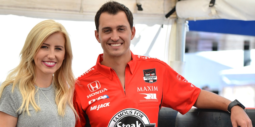 Graham Rahal and Courtney Force