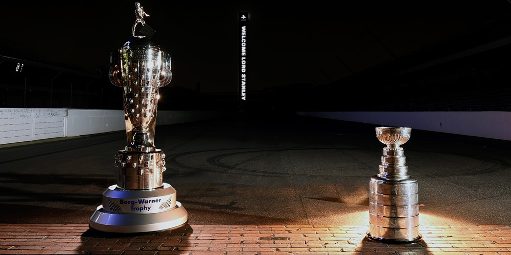 Stanley Cup and Borg-Warner Trophy