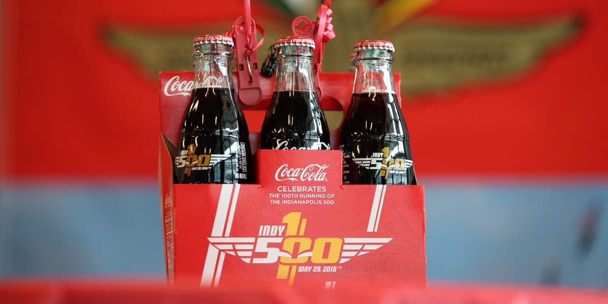 100th Running of the Indy 500 Coca-Cola Bottles