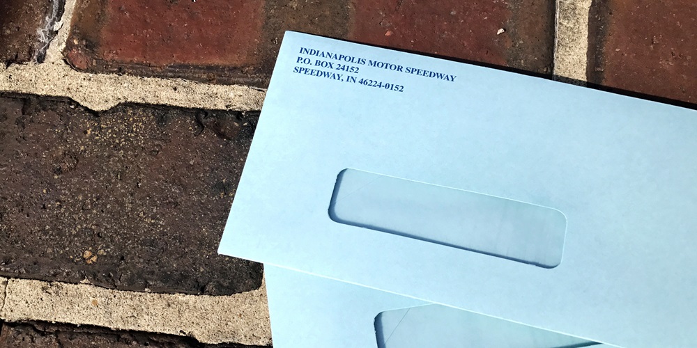 Indy 500 Envelopes