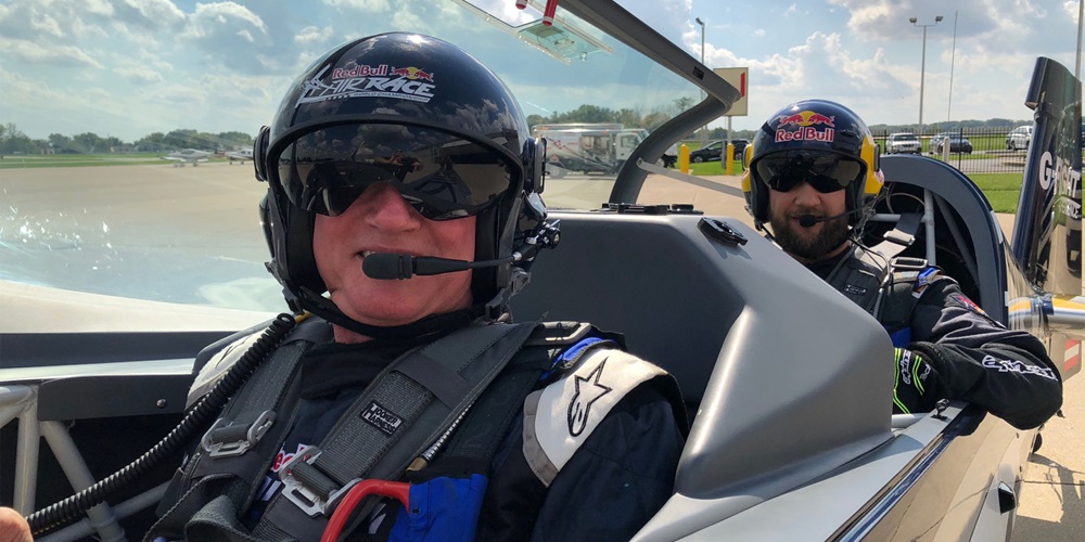 Dr. Billows on a G-flight
