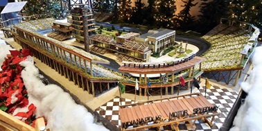 Natural Replica of IMS Rings in Holidays at Stunning Exhibit at Indianapolis Museum