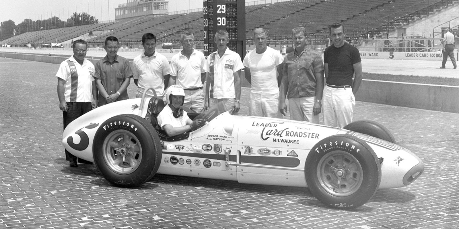 A J WATSON AUTOGRAPHED INDY 500 8 X 10  PHOTO DECEASED CHIEF MECHANIC ROADSTER 