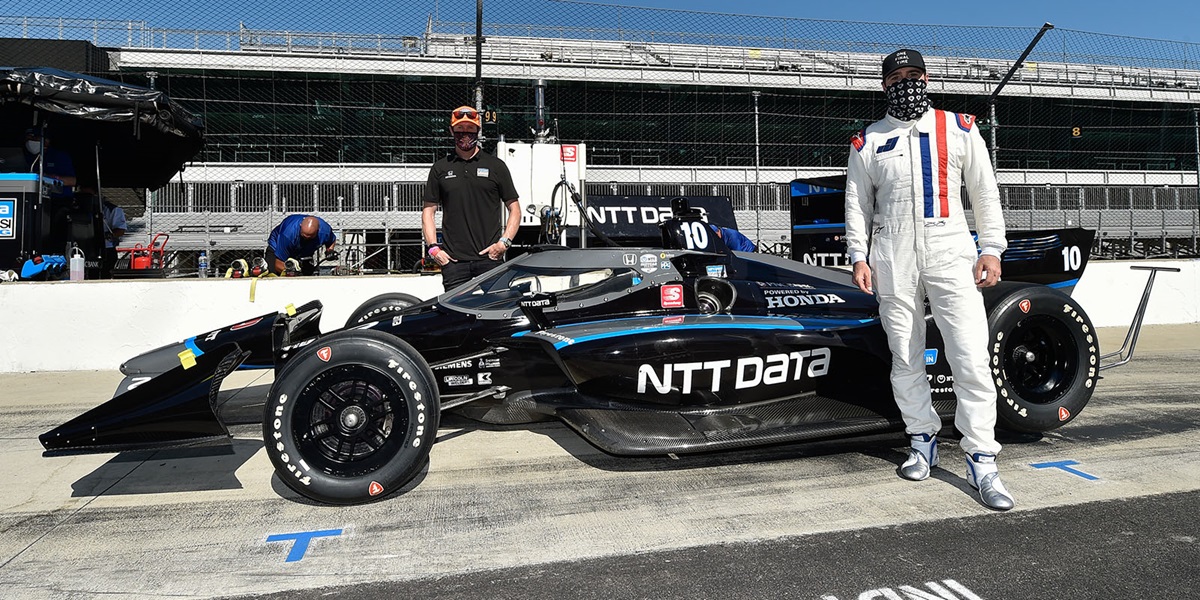 NASCAR Legend Johnson Exceeds All Expectations – Including His Own – in First INDYCAR Test at IMS