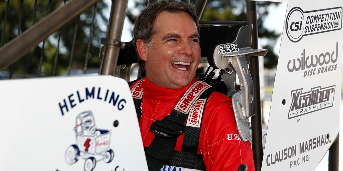 Elated Legend Gordon Turns Back Time by Driving USAC Midget at IMS