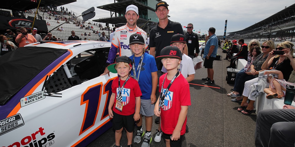 Denny Hamlin Ryan Hunter-Reay Brickyard 2021