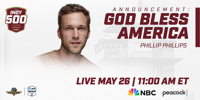 Phillip Phillips To Sing ‘God Bless America’ at Indianapolis 500