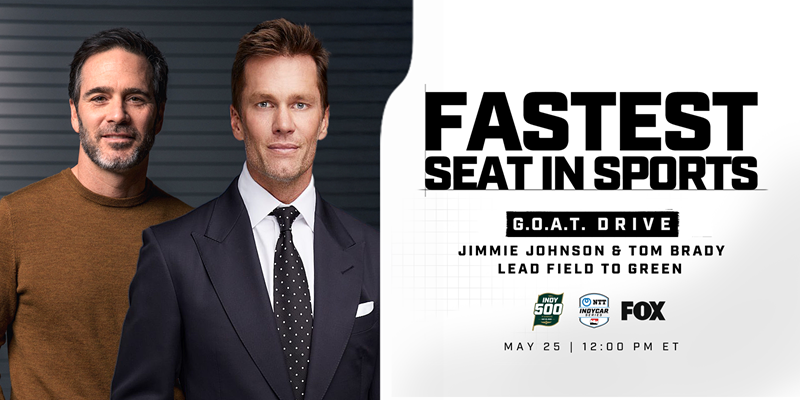 Tom Brady in Fastest Seat at Indianapolis 500, Driven by Jimmie Johnson