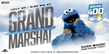 ‘Sesame Street’s’ Cookie Monster Named Brickyard 400 Grand Marshal