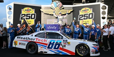 Zilisch Earns Special Pennzoil 250 Victory; Hoosier Briscoe Wins Brickyard Pole