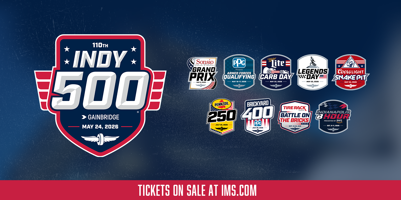 IMS Tickets On Sale Now
