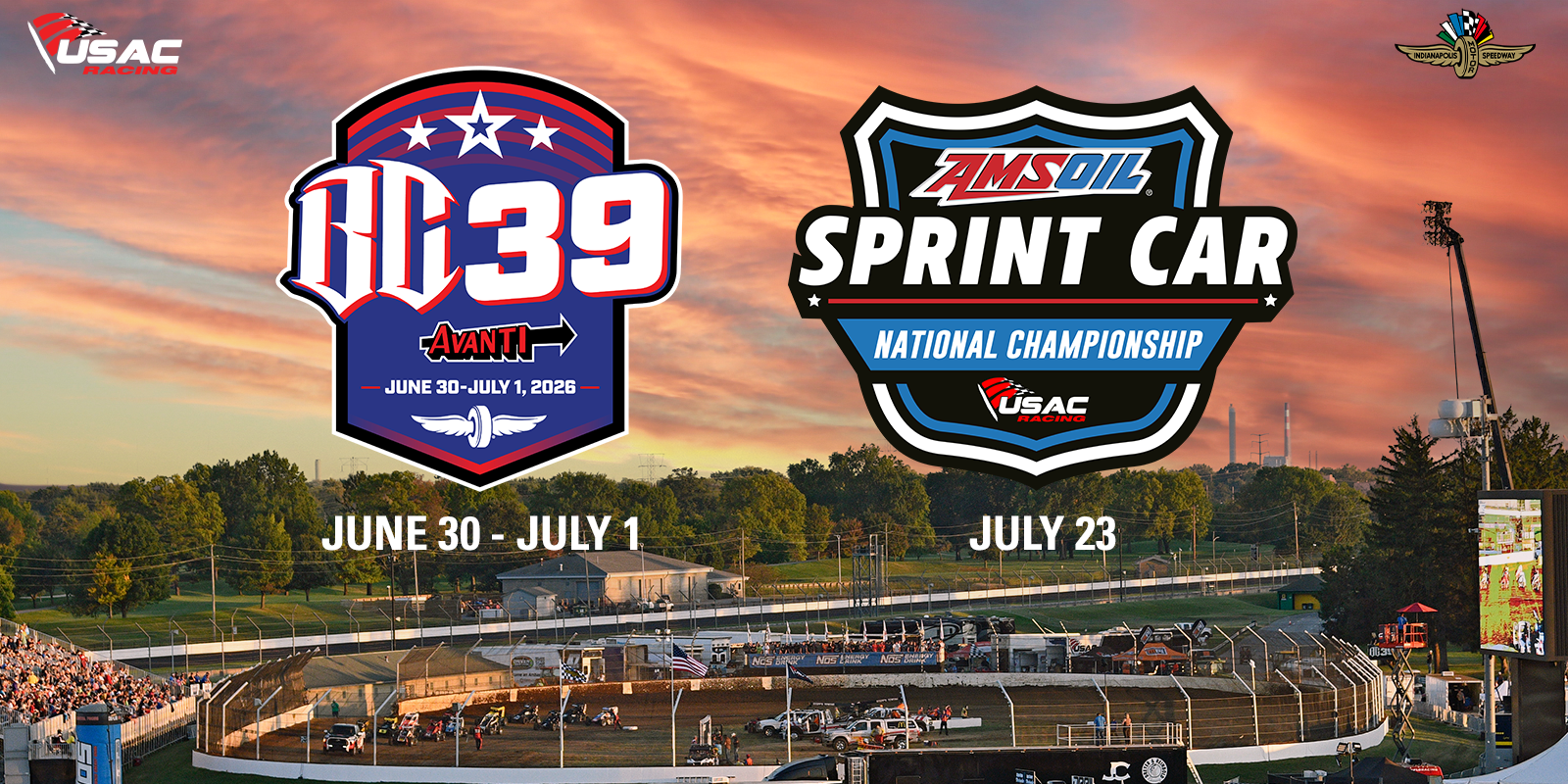 USAC events at The Dirt Track at IMS