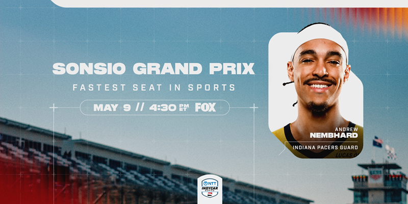 Indiana Pacers Guard Andrew Nembhard in Fastest Seat at Sonsio GP