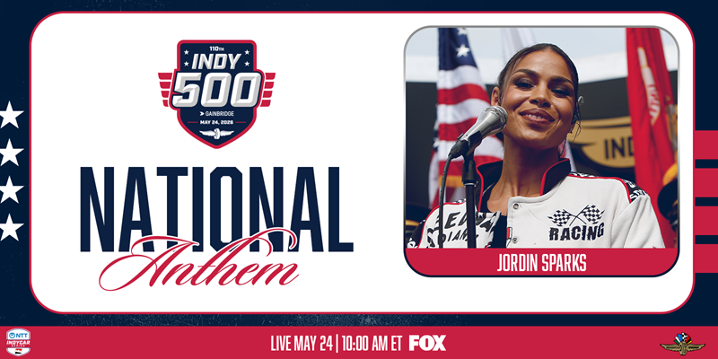 Jordin Sparks To Perform National Anthem at Indianapolis 500