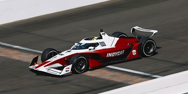 Early Steps Toward Speed Taken With New Car in First Oval Test at IMS