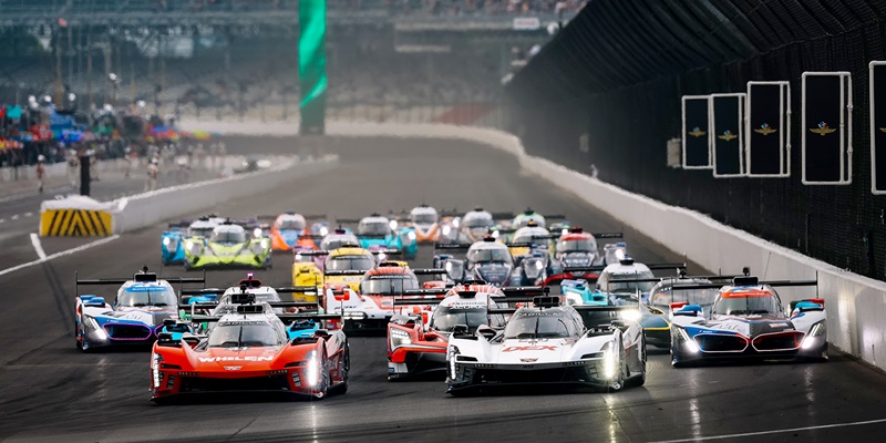 Evocative Brands To Battle on Bricks at IMS as Sports Car Title Races Rage