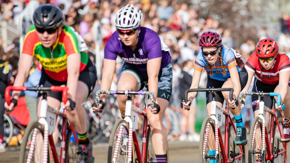 Riders competing in the Women's Little 500