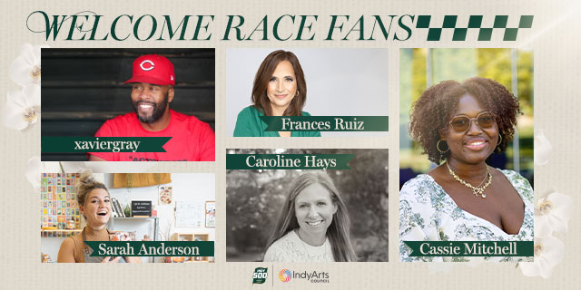 "Welcome Race Fans" | xaviergray, Frances Ruiz, Sarah Anderson, Caroline Hays and Cassie Mitchell portraits