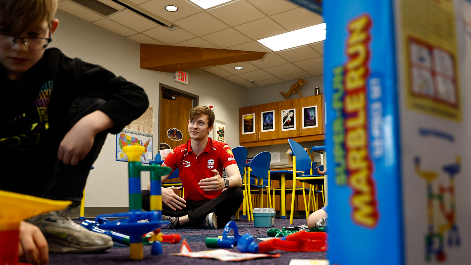 Callum Ilott at the Aon Porch Party