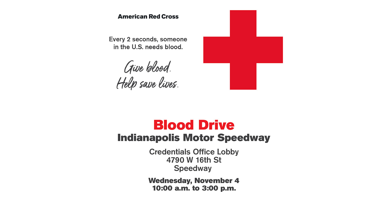 Blood drive at IMS