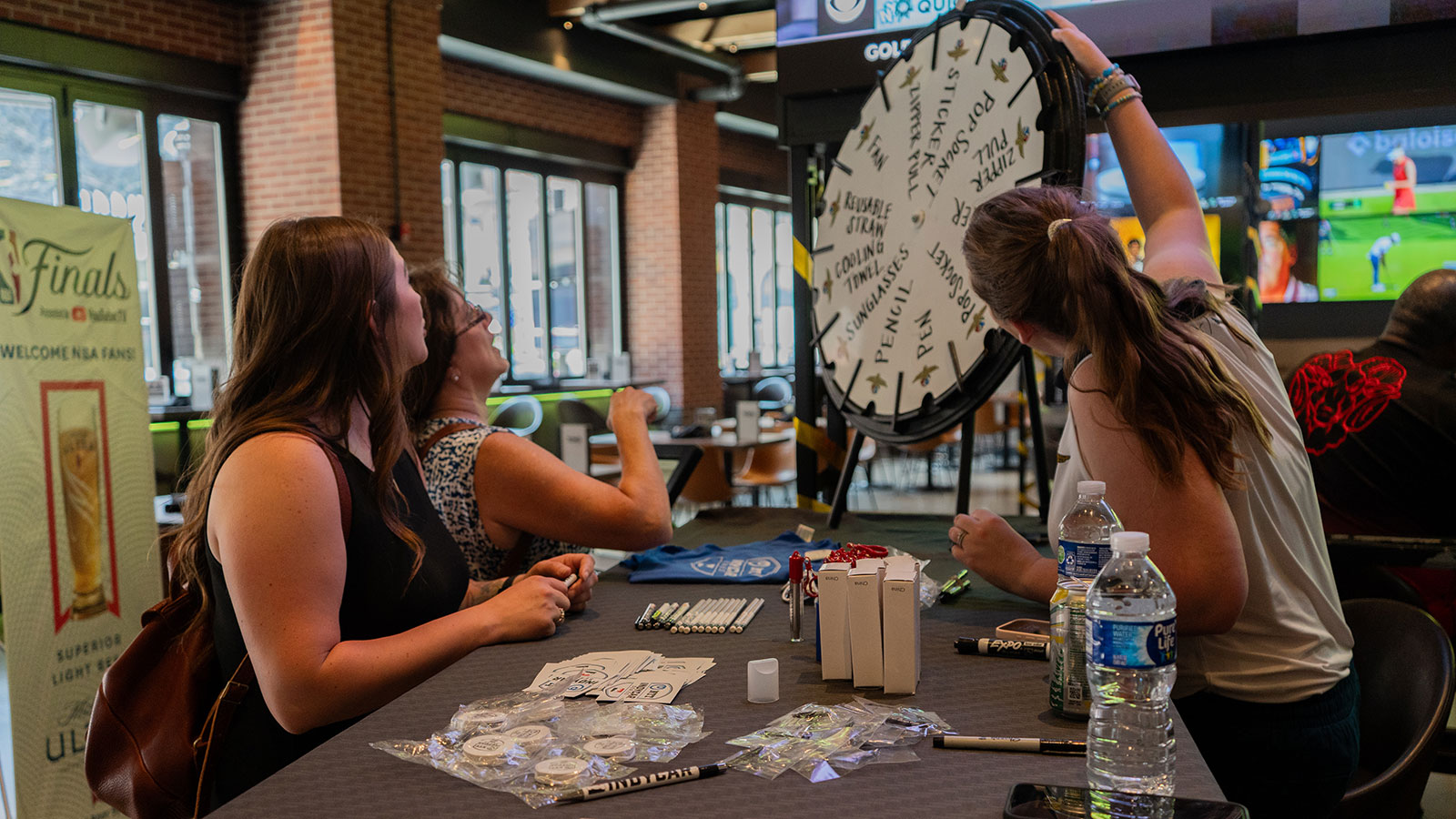 Fans at a watch party