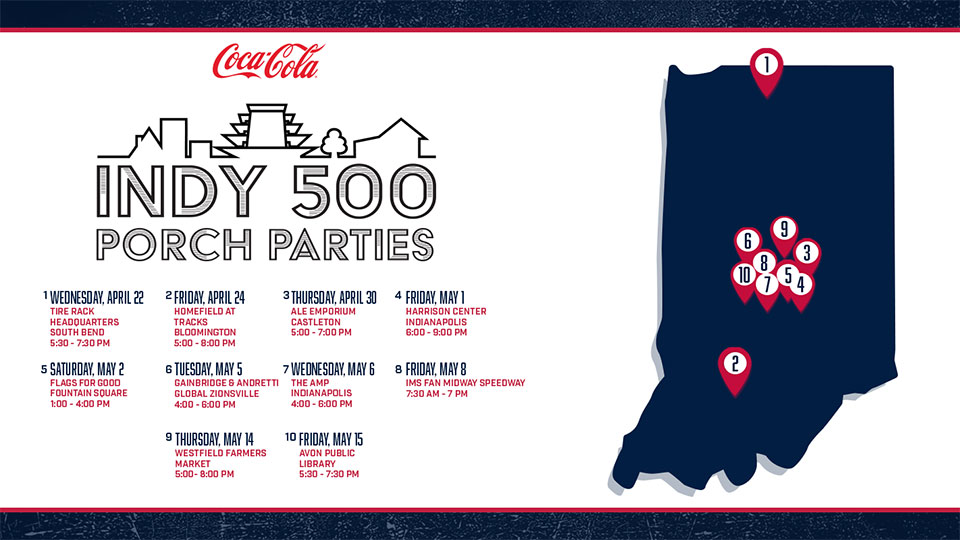 Porch Parties Map