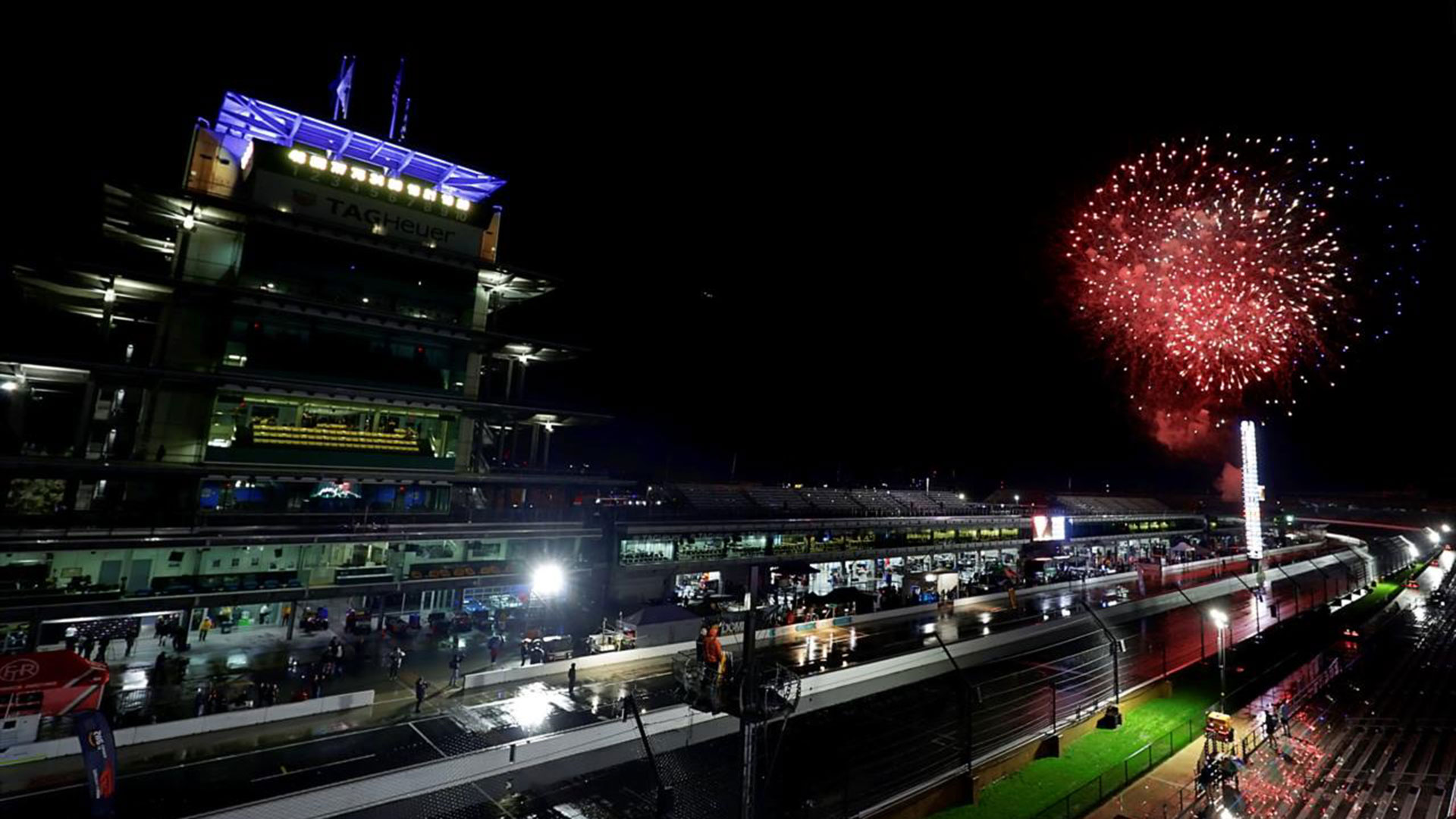 Fireworks celebrate the Indianapolis 8 Hour
