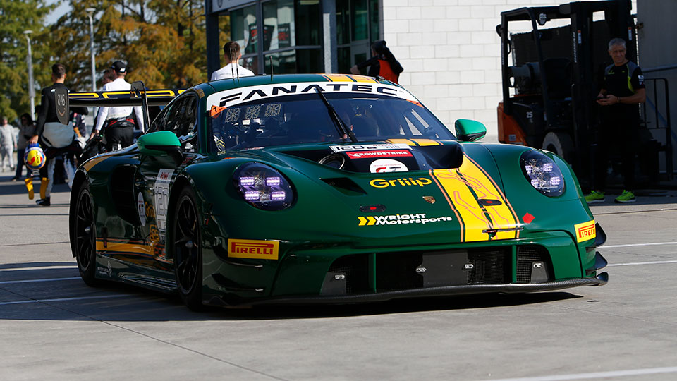A car in the paddock of the Indianapolis 8 Hour