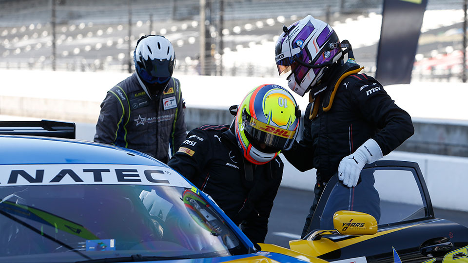 Drivers change at the Indianapolis 8 Hour.