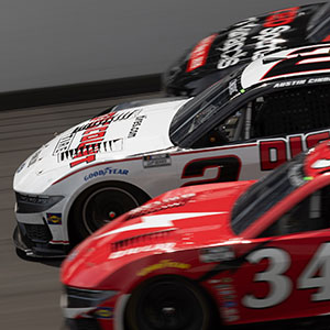 Nascars battle for the lead