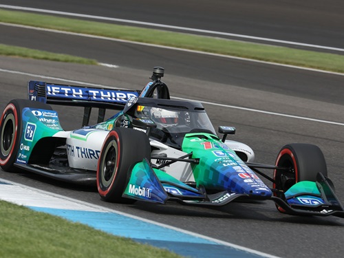 Graham Rahal races at the 2025 Sonsio Grand Prix