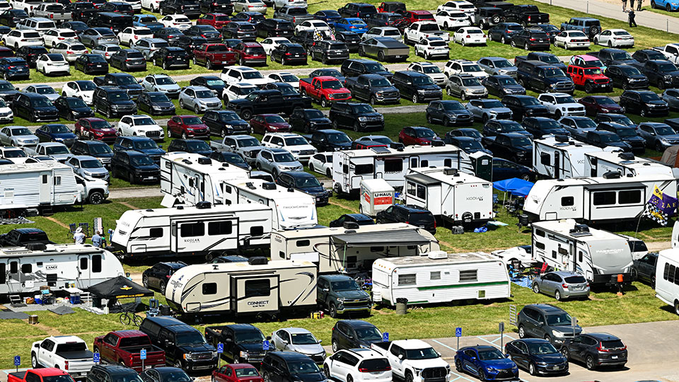 Camping at the Indianapolis Motor Speedway
