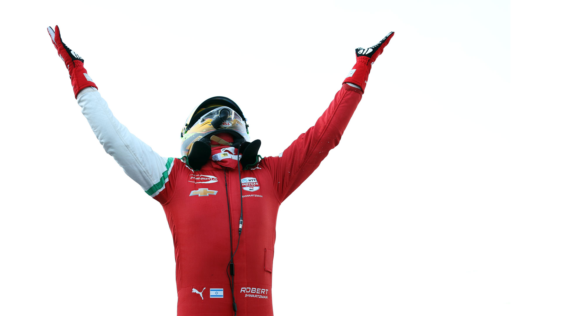 Robert Shwartzman celebrates Pole on Sunday at Indianapolis Motor Speedway