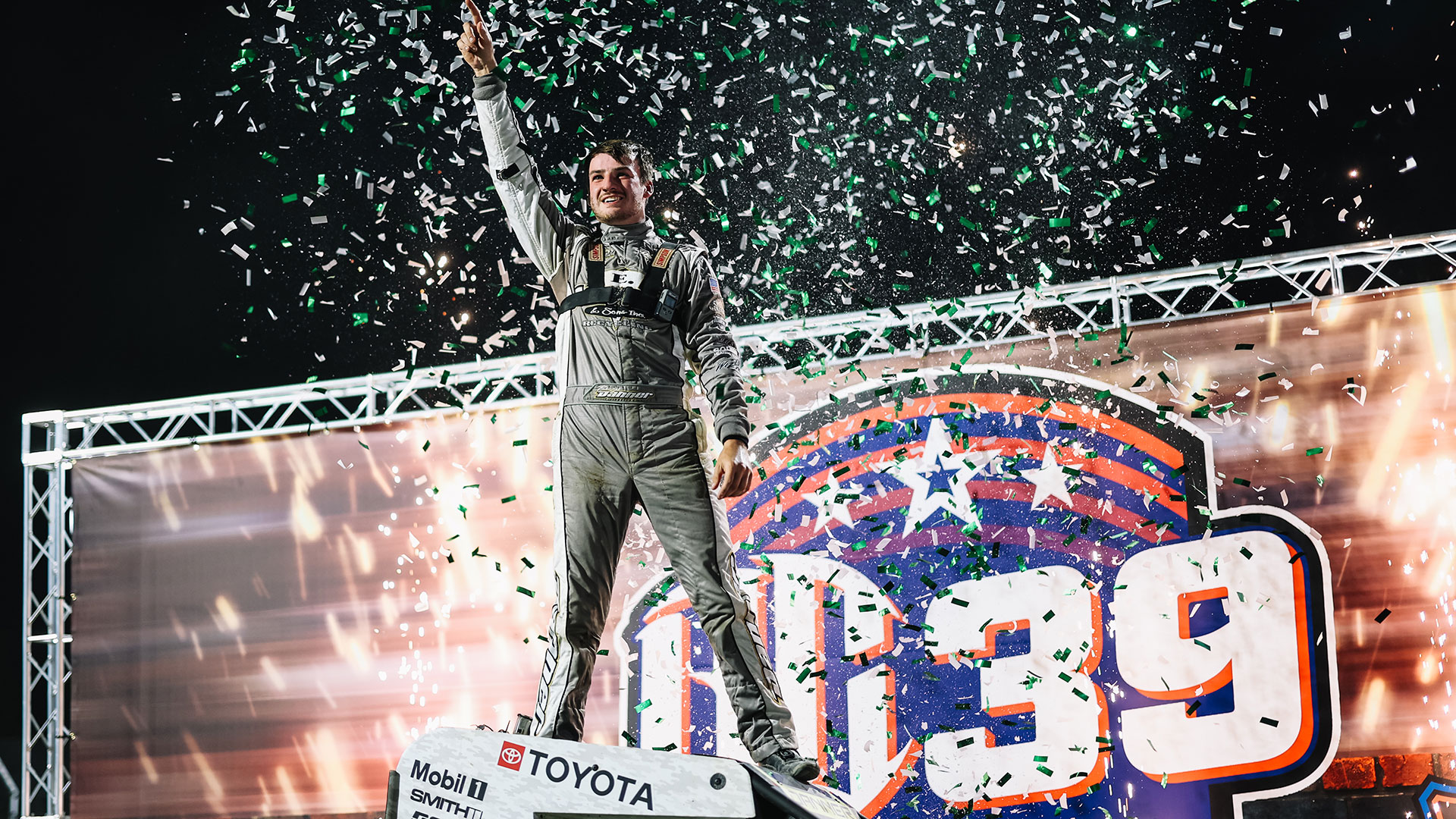 Danner celebrates his win
