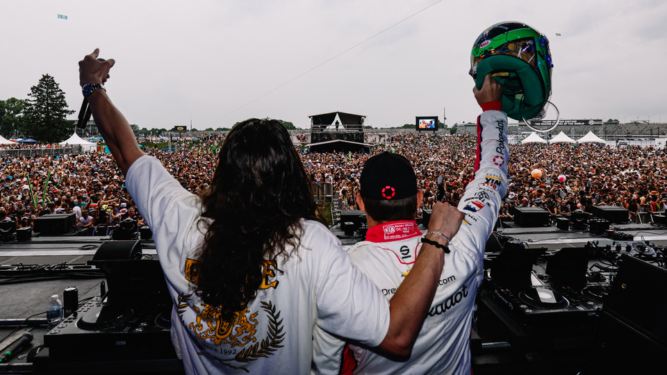 People performing at the Coors Light Snake Pit