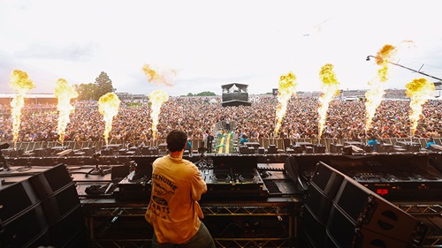 A DJ Performs in the Snake Pit