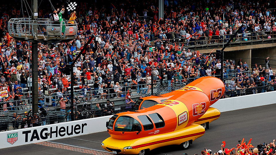 The Wiener Mobile crosses the finish line
