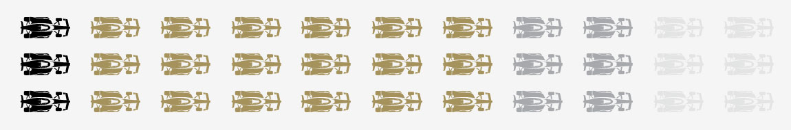 A graphic showing the field of 33 cars with the the last row highlighted in black, rows 6 - 10 highlighted in gold, rows 3 & 4 in dark grey and the first two rows in light grey