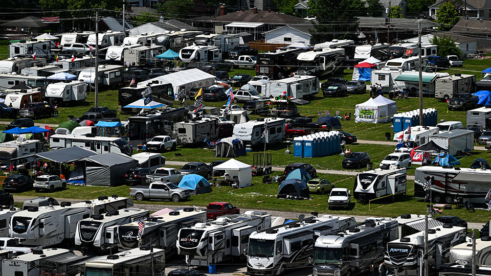 Camping at the Indianapolis 500