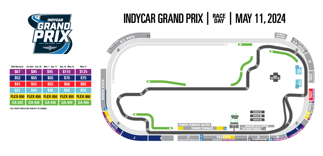 INDYCAR Grand Prix Ticket Pricing