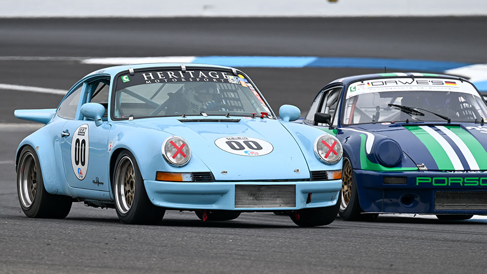 Fans on mound at the Indianapolis Motor Speedway